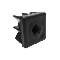 Заглушка для трубы 30x30 с пластиковой резьбой М10 (0.8-1.0 мм)