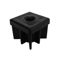 Заглушка для трубы 30x30 с пластиковой резьбой М8 (0.8-1.0 мм)