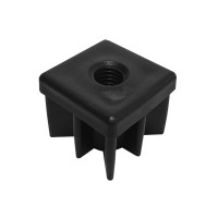 Заглушка для труби 30x30 з пластиковою різьбою М8 (1.2-1.5 мм)