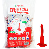Винтовая СВП Адванта основа 1,5 мм, для плитки толщиною 5-20 мм, 100 шт 