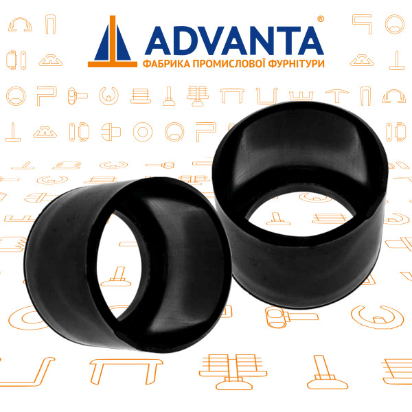 Заглушка втулка 27*22 мм черная