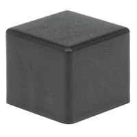 Наружная заглушка на трубу 25x25 черная