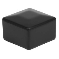 Наружная заглушка на трубу 30x30 черная