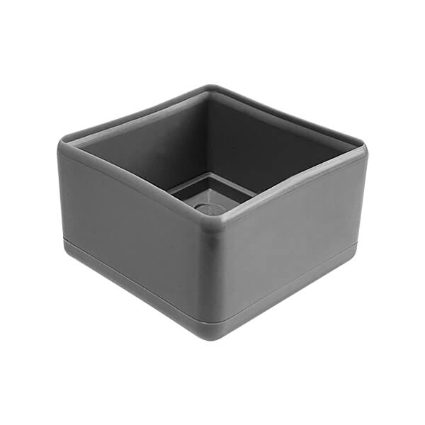Зовнішня заглушка на трубу 40x40 сіра