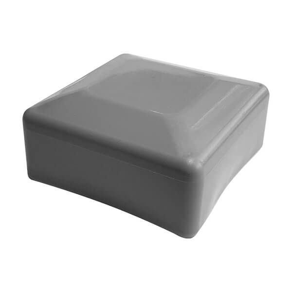 Зовнішня заглушка на трубу 60x60 сіра
