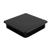 Заглушка на трубу 140x140 квадратна чорна
