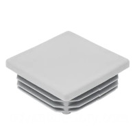 Заглушка для труби 60x60 плоска біла